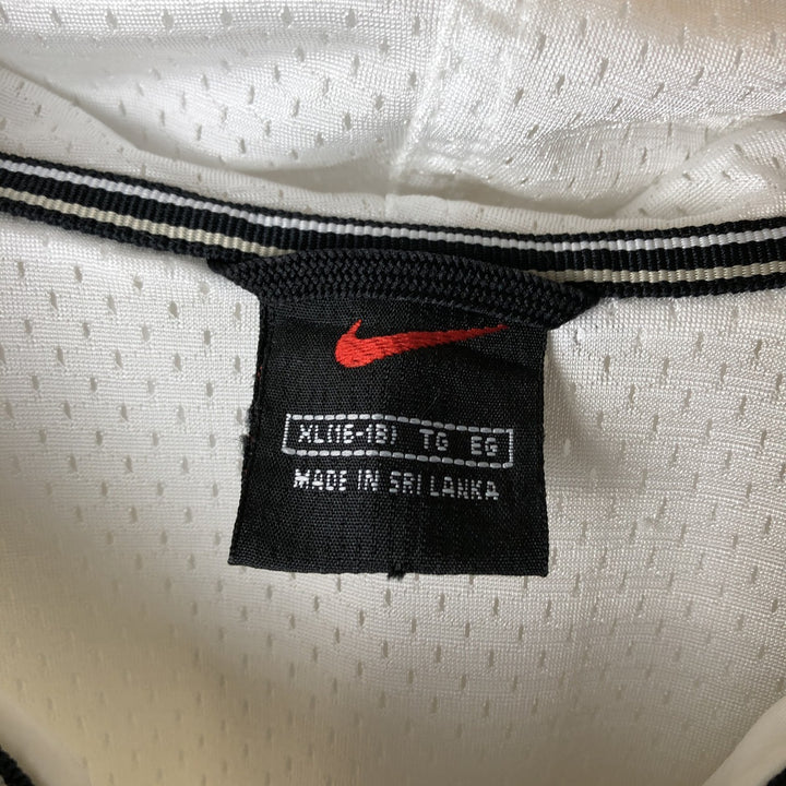 Vintage 90'S Nike Half-Zip Hooded Warm-Up Pullover, Men's XL polyester white type Vintage Second Hand