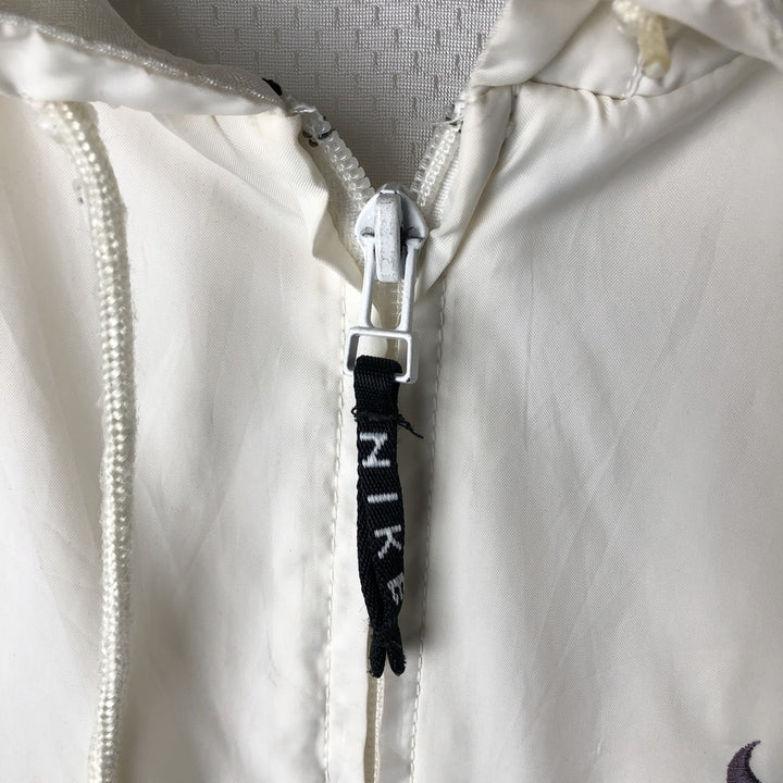 Vintage 90'S Nike Half-Zip Hooded Warm-Up Pullover, Men's XL polyester white type Vintage Second Hand