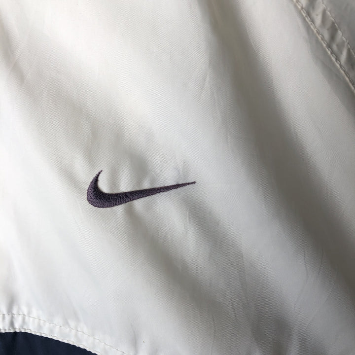 Vintage 90'S Nike Half-Zip Hooded Warm-Up Pullover, Men's XL polyester white type Vintage Second Hand