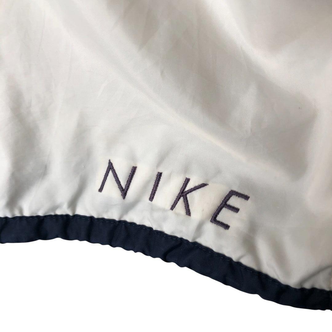 Vintage 90'S Nike Half-Zip Hooded Warm-Up Pullover, Men's XL polyester white type Vintage Second Hand