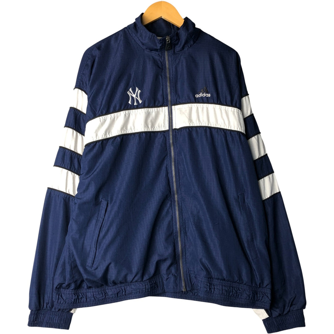 Vintage 90'S adidas MLB New York Yankees ripstop windbreaker, men's size XL polyester navy blue type Vintage Second Hand