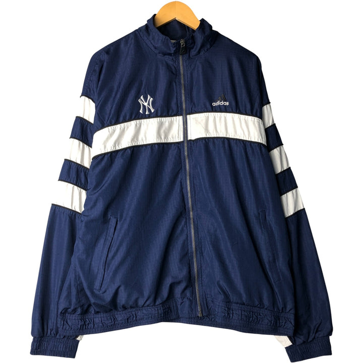 Vintage 90'S adidas MLB New York Yankees ripstop windbreaker, men's size XL polyester navy blue type Vintage Second Hand