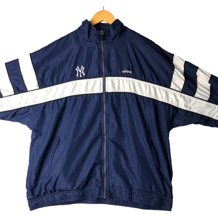Vintage 90'S adidas MLB New York Yankees ripstop windbreaker, men's size XL polyester navy blue type Vintage Second Hand