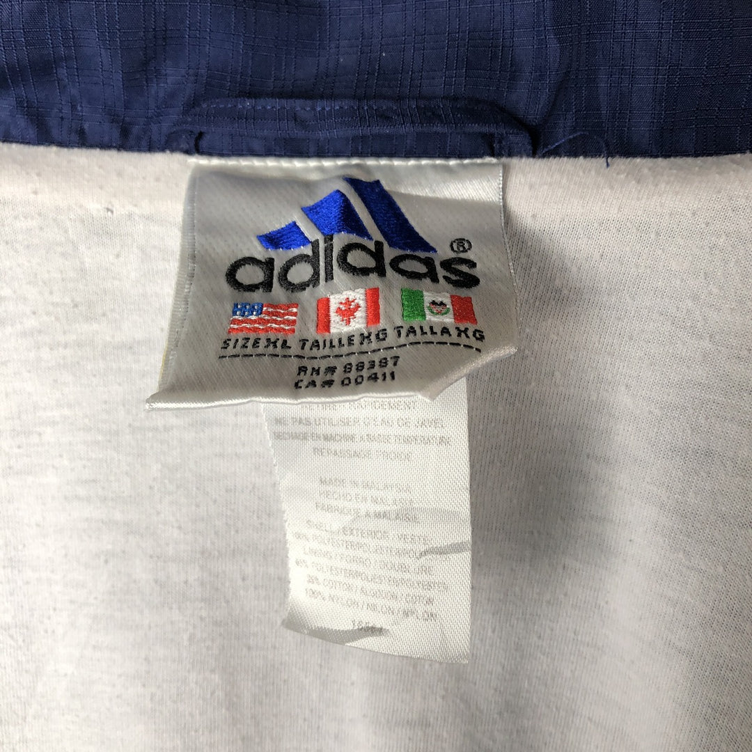 Vintage 90'S adidas MLB New York Yankees ripstop windbreaker, men's size XL polyester navy blue type Vintage Second Hand