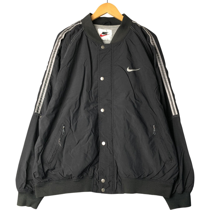 90'S Nike NIKE Nylon Jacket Men's XL Size Vintage Nylon black type Vintage Second Hand