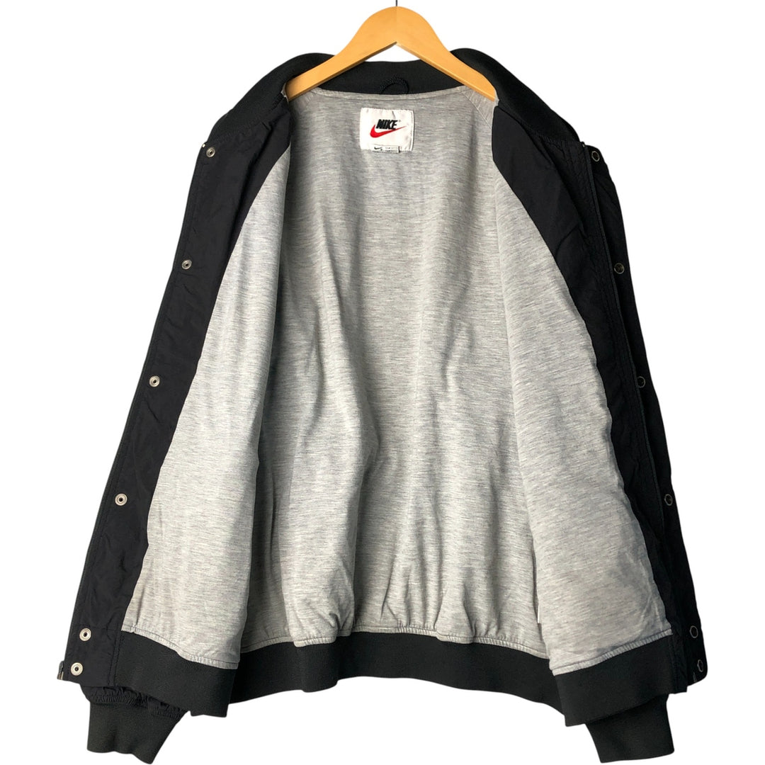 90'S Nike NIKE Nylon Jacket Men's XL Size Vintage Nylon black type Vintage Second Hand