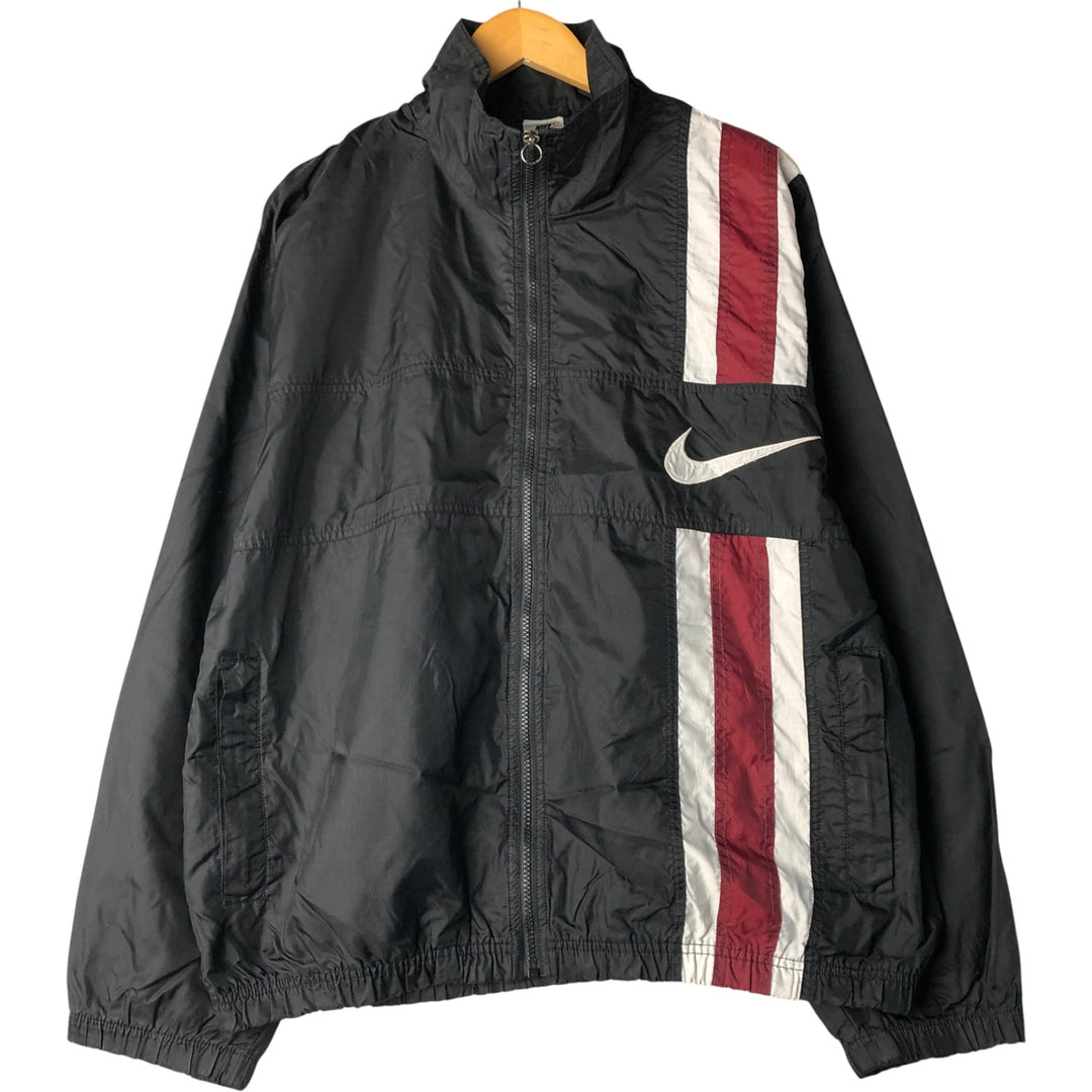 90'S Nike Ripstop Nylon Jacket, Men's Size L, Vintage Nylon black type Vintage Second Hand
