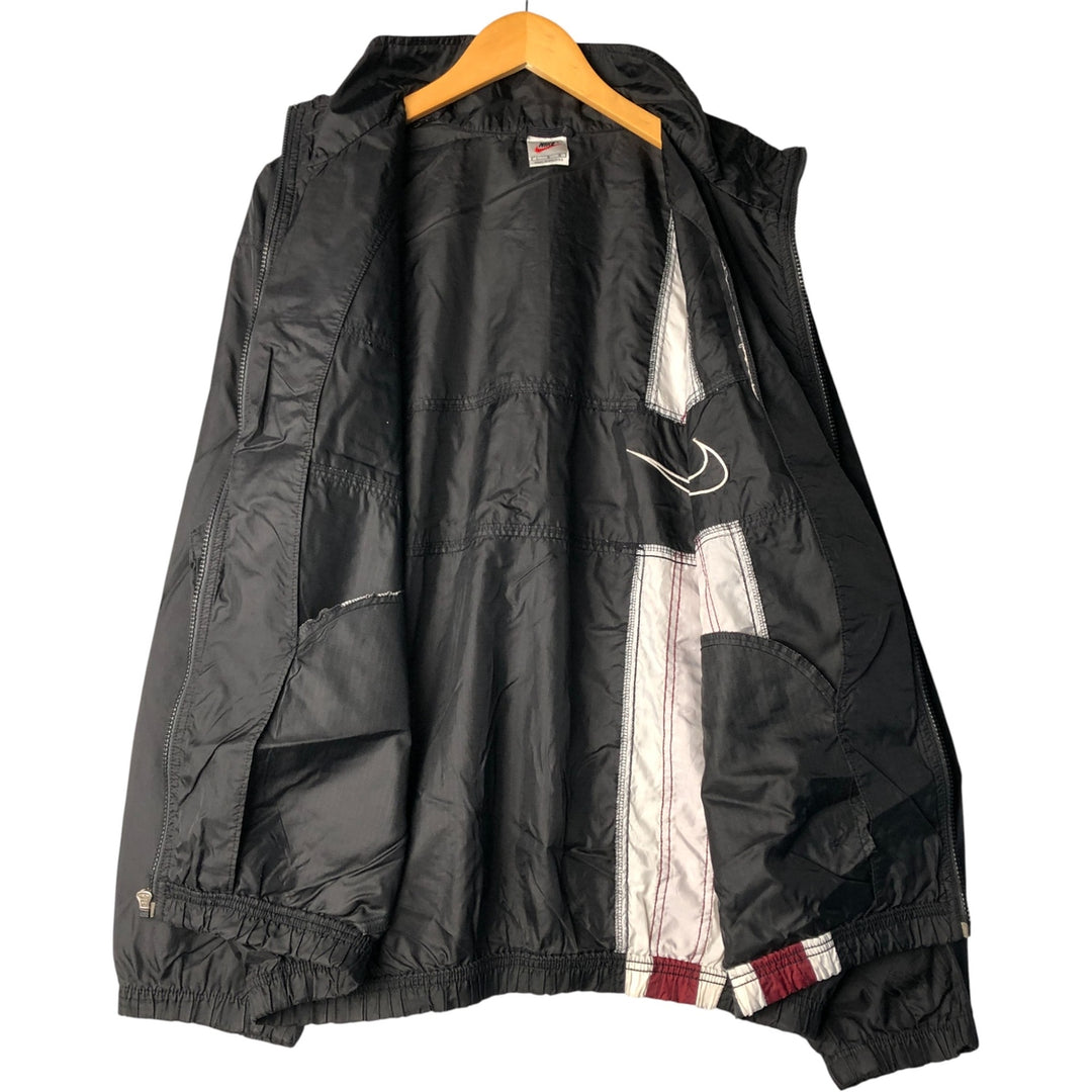90'S Nike Ripstop Nylon Jacket, Men's Size L, Vintage Nylon black type Vintage Second Hand