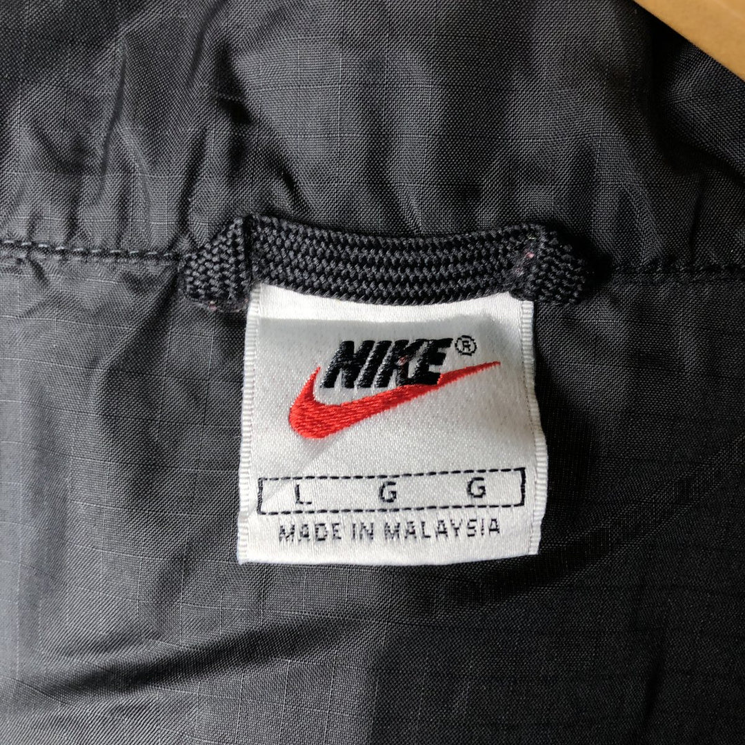 90'S Nike Ripstop Nylon Jacket, Men's Size L, Vintage Nylon black type Vintage Second Hand