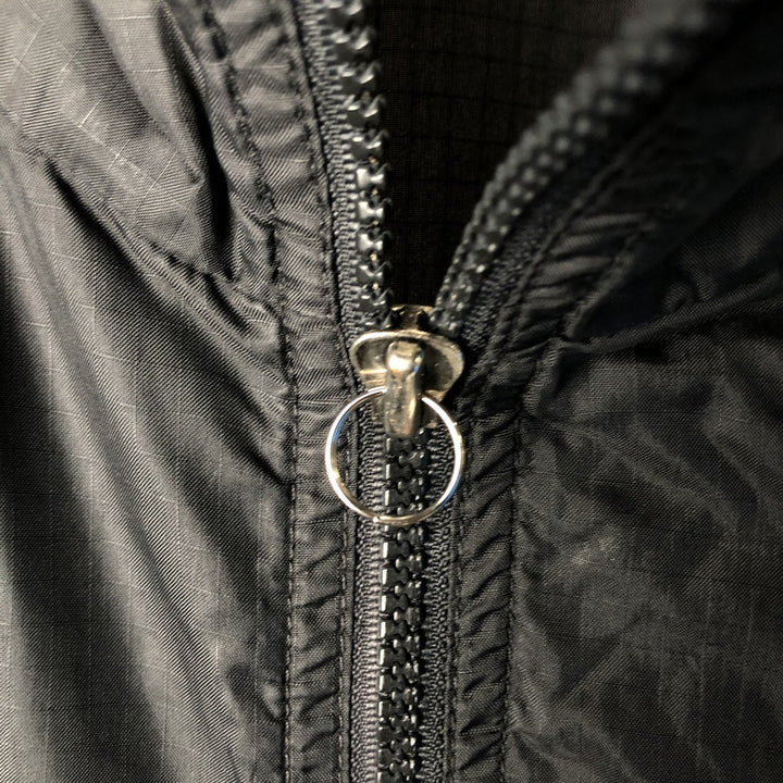 90'S Nike Ripstop Nylon Jacket, Men's Size L, Vintage Nylon black type Vintage Second Hand
