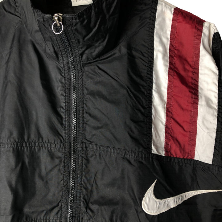 90'S Nike Ripstop Nylon Jacket, Men's Size L, Vintage Nylon black type Vintage Second Hand