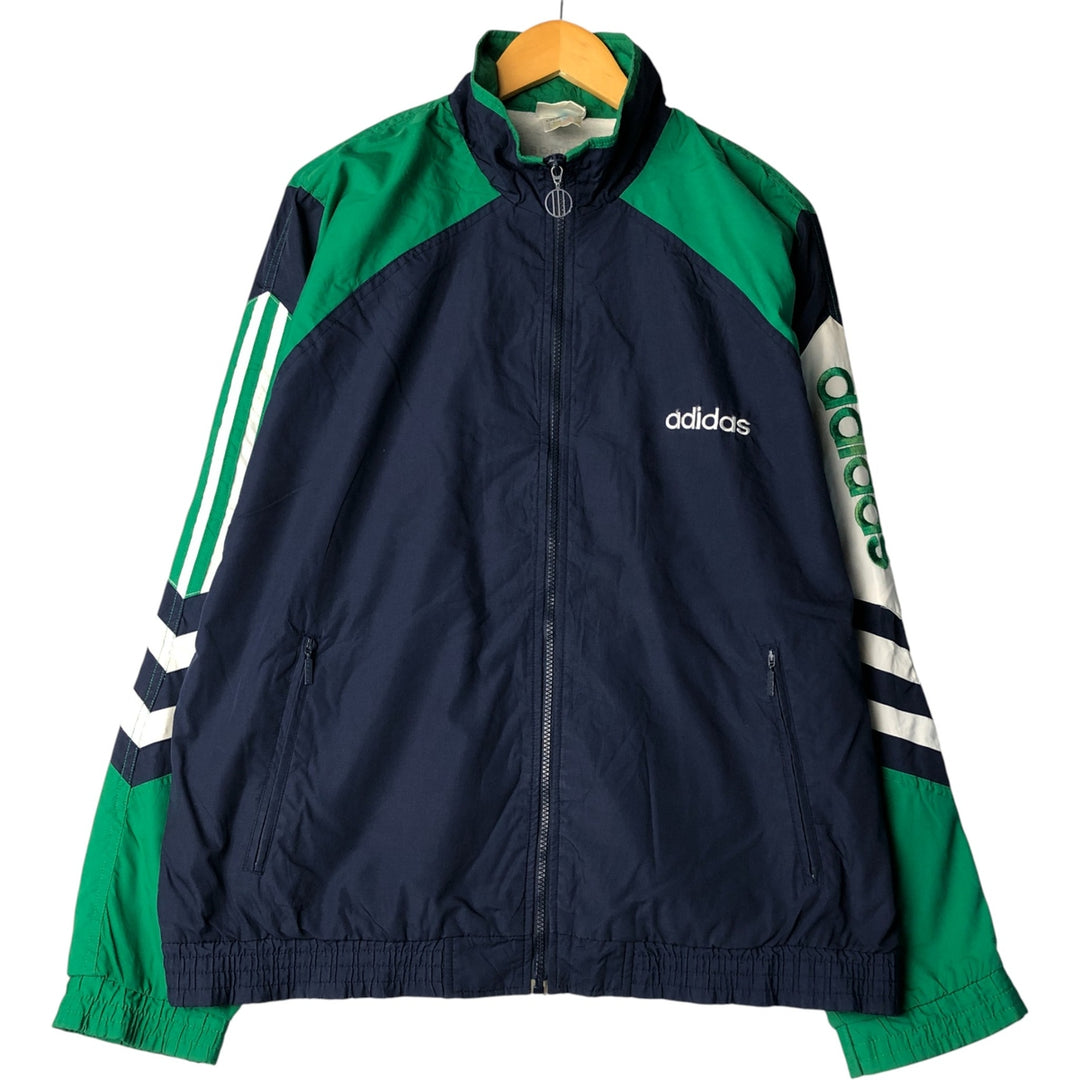 90'S Adidas Windbreaker Men's Size L Vintage polyester navy blue type Vintage Second Hand