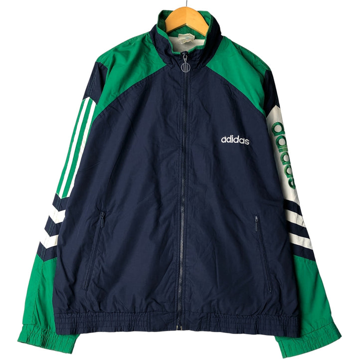 90'S Adidas Windbreaker Men's Size L Vintage polyester navy blue type Vintage Second Hand