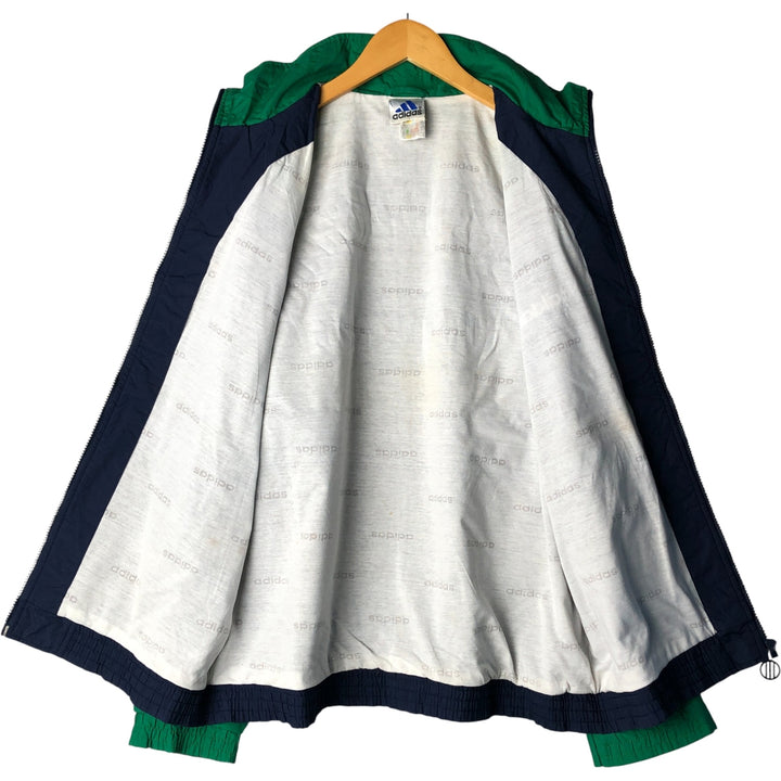 90'S Adidas Windbreaker Men's Size L Vintage polyester navy blue type Vintage Second Hand