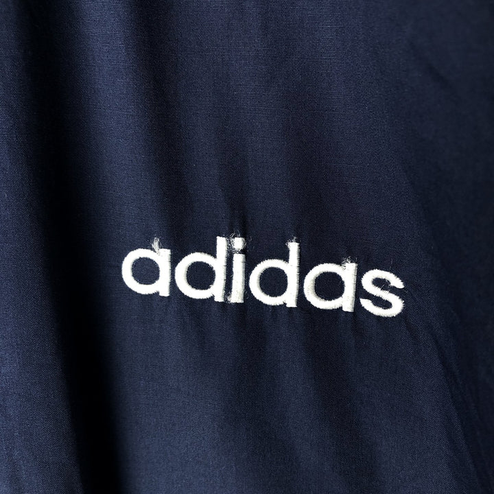90'S Adidas Windbreaker Men's Size L Vintage polyester navy blue type Vintage Second Hand