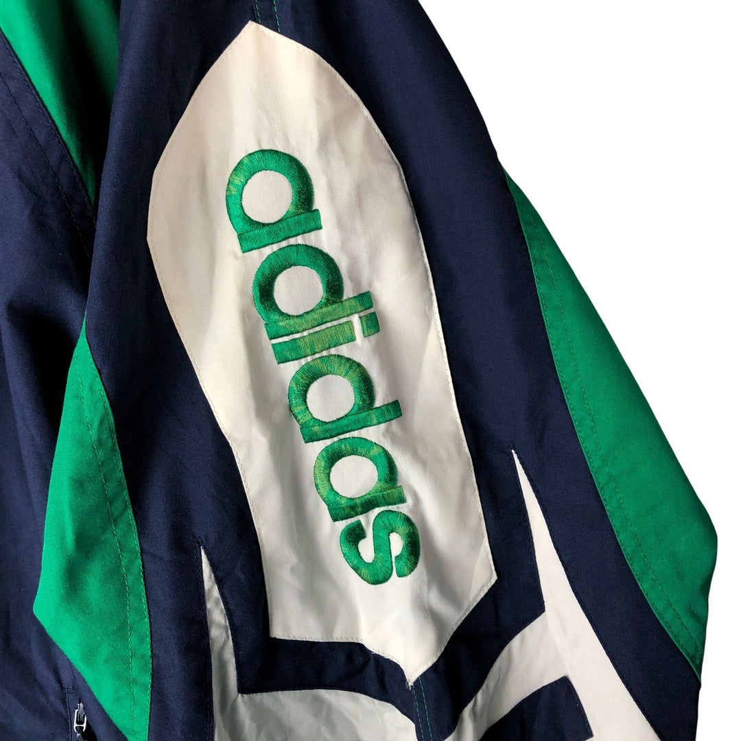 90'S Adidas Windbreaker Men's Size L Vintage polyester navy blue type Vintage Second Hand