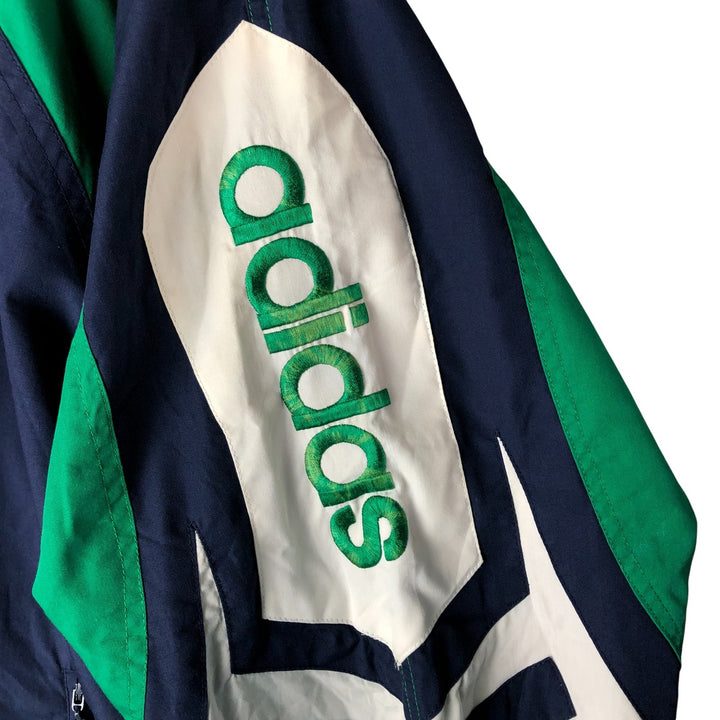 90'S Adidas Windbreaker Men's Size L Vintage polyester navy blue type Vintage Second Hand