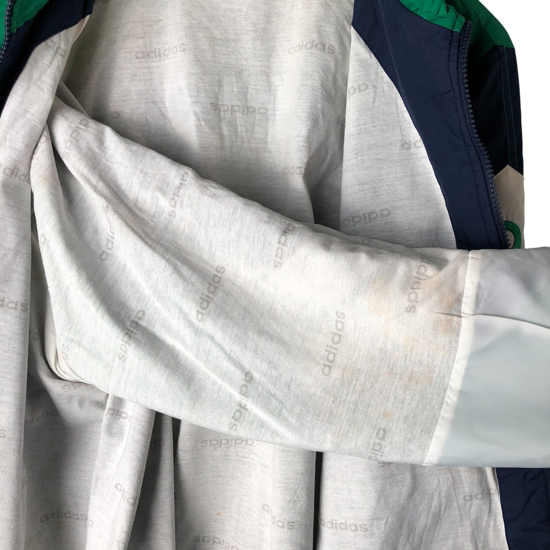 90'S Adidas Windbreaker Men's Size L Vintage polyester navy blue type Vintage Second Hand