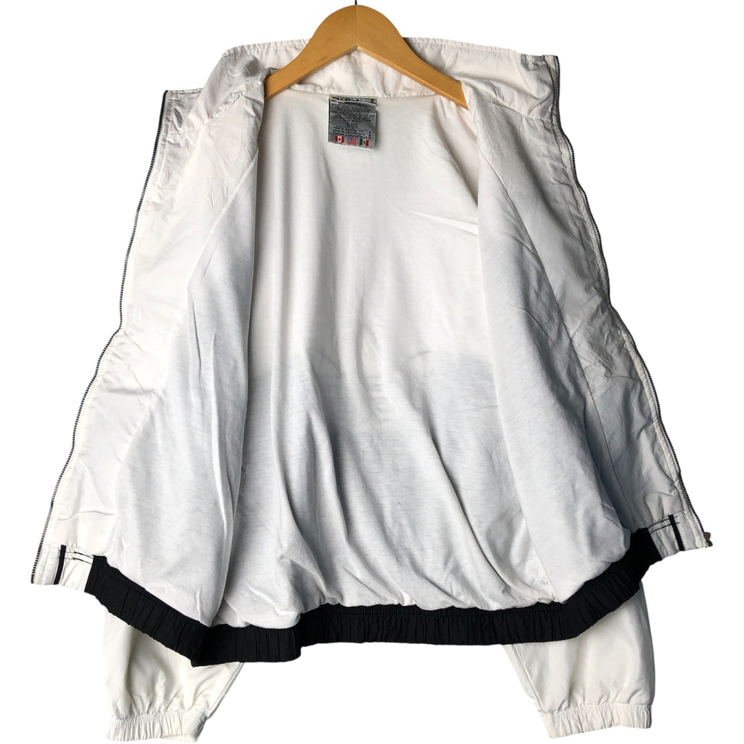 Vintage 80s-90'S Adidas back logo windbreaker, size M, men's polyester white type Vintage Second Hand