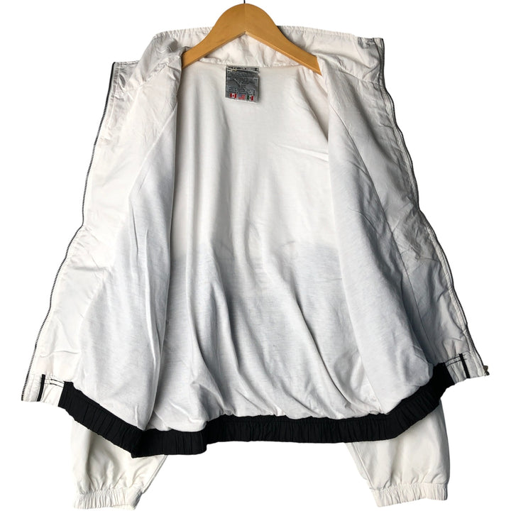 Vintage 80s-90'S Adidas back logo windbreaker, size M, men's polyester white type Vintage Second Hand