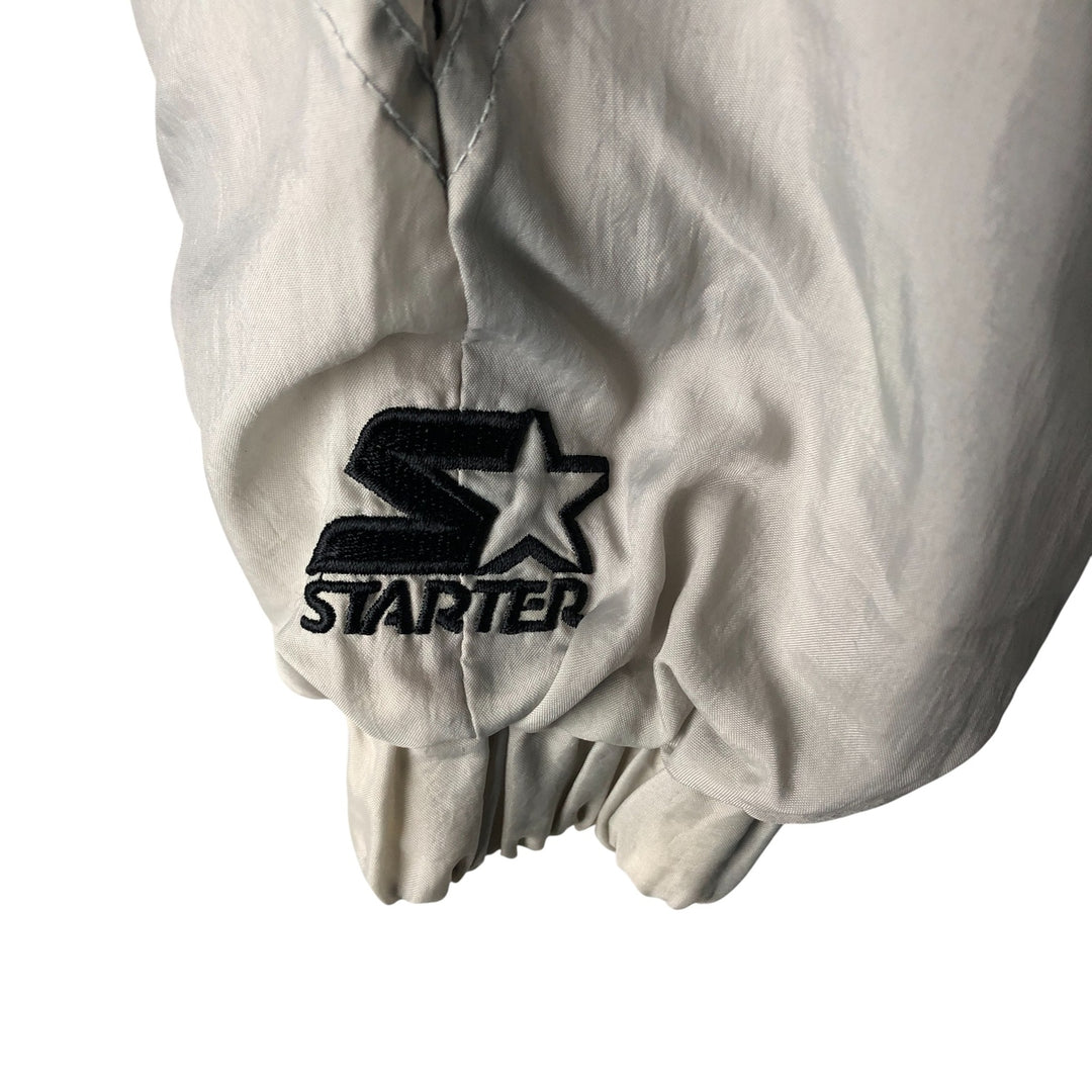 Starter MLB Chicago White Sox Half-Zip Nylon Pullover, Men's Size XL Nylon black type Vintage Second Hand