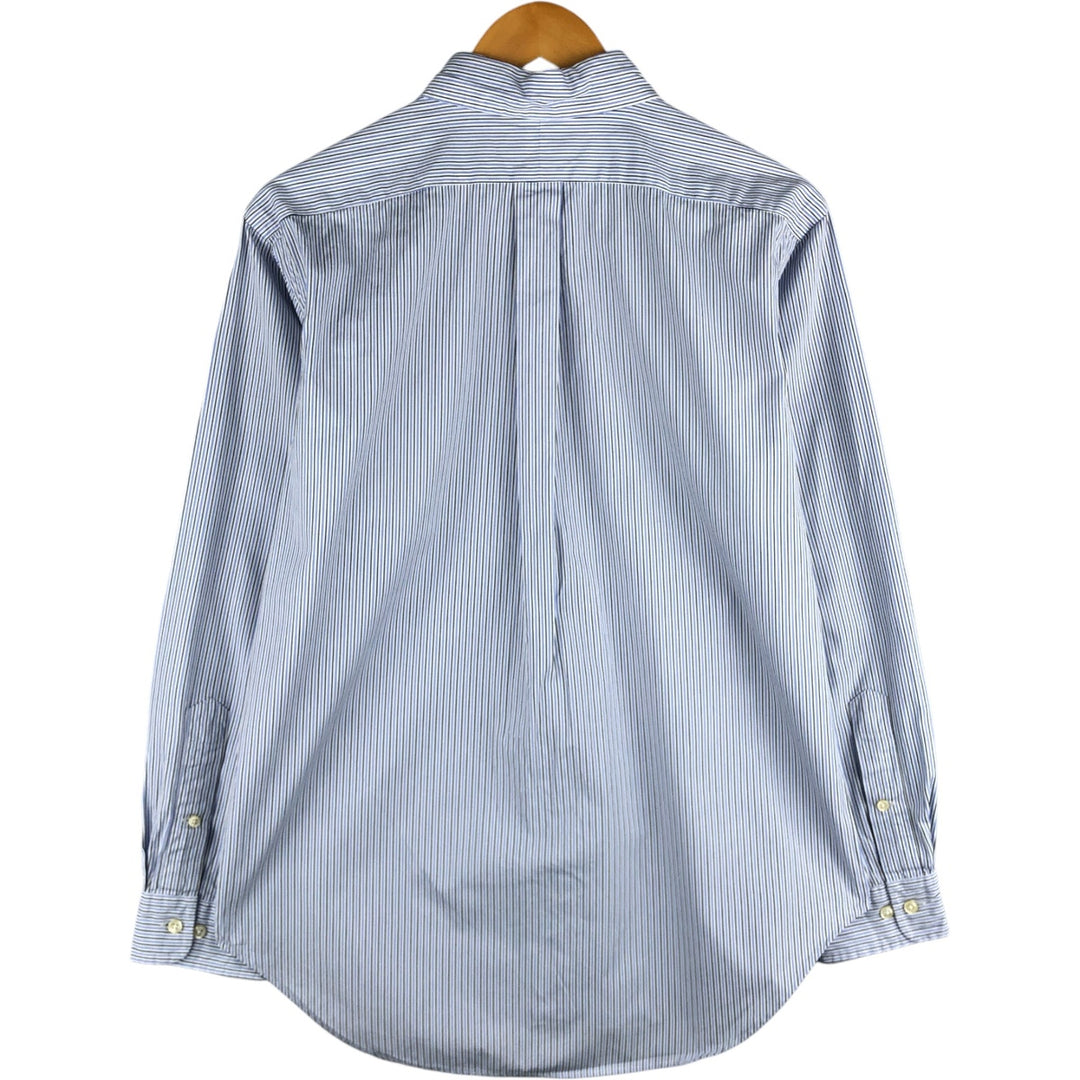 Ralph Lauren Classic Fit Multi-Stripe Long Sleeve Button-Down Striped Shirt, Men's Size Medium cotton white type Vintage Second Hand
