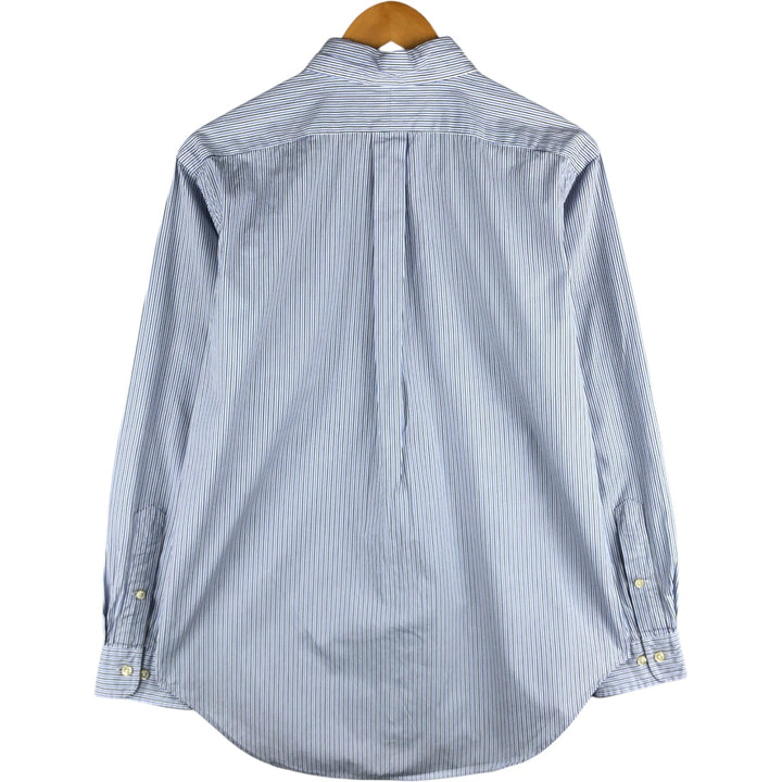 Ralph Lauren Classic Fit Multi-Stripe Long Sleeve Button-Down Striped Shirt, Men's Size Medium cotton white type Vintage Second Hand