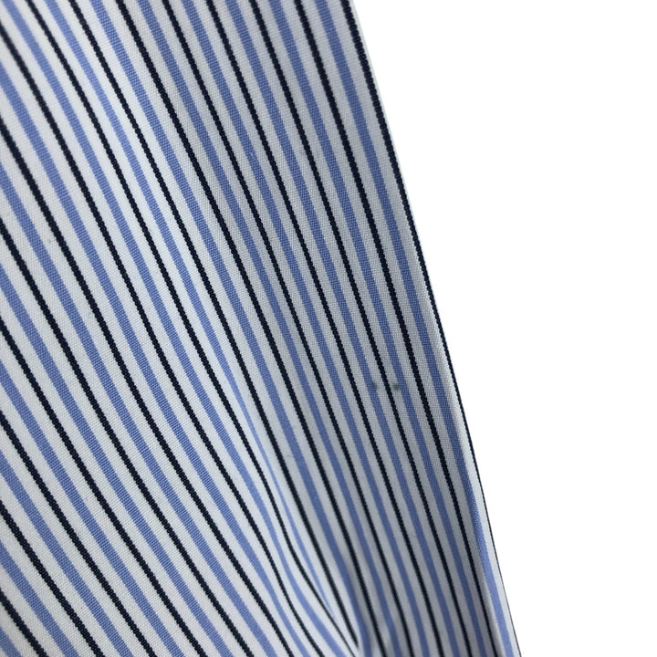 Ralph Lauren Classic Fit Multi-Stripe Long Sleeve Button-Down Striped Shirt, Men's Size Medium cotton white type Vintage Second Hand