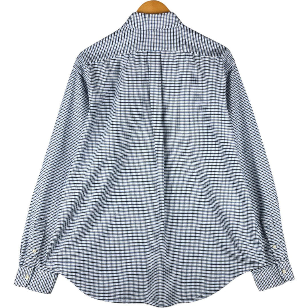 Ralph Lauren Classic Fit Long Sleeve Button Down Check Shirt Men's XL cotton white type Vintage Second Hand