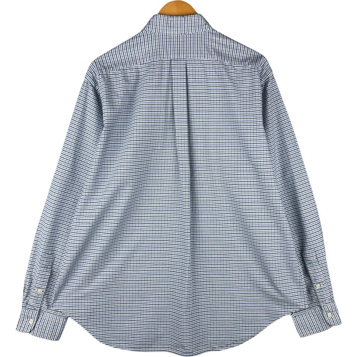 Ralph Lauren Classic Fit Long Sleeve Button Down Check Shirt Men's XL cotton white type Vintage Second Hand