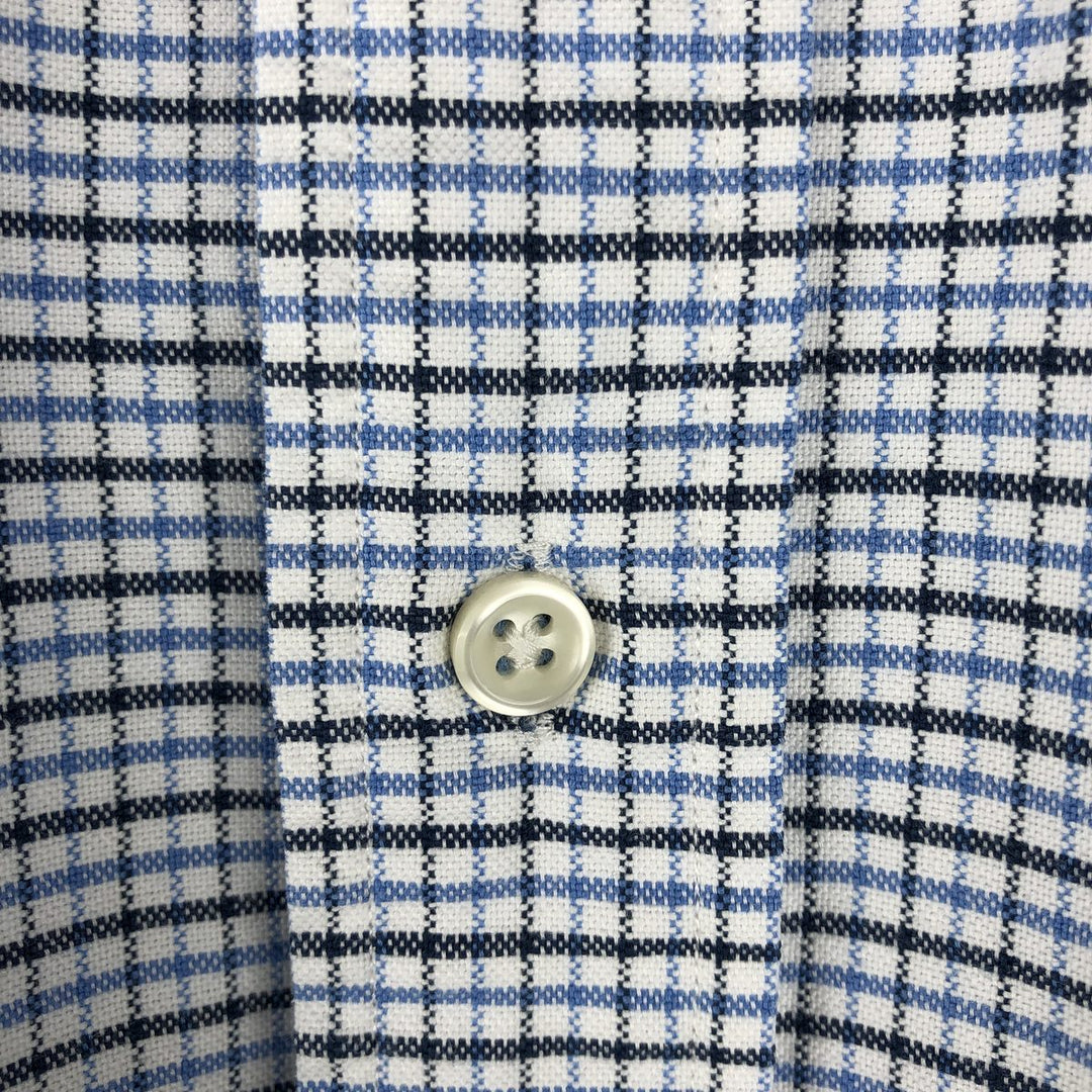 Ralph Lauren Classic Fit Long Sleeve Button Down Check Shirt Men's XL cotton white type Vintage Second Hand
