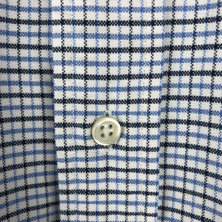 Ralph Lauren Classic Fit Long Sleeve Button Down Check Shirt Men's XL cotton white type Vintage Second Hand