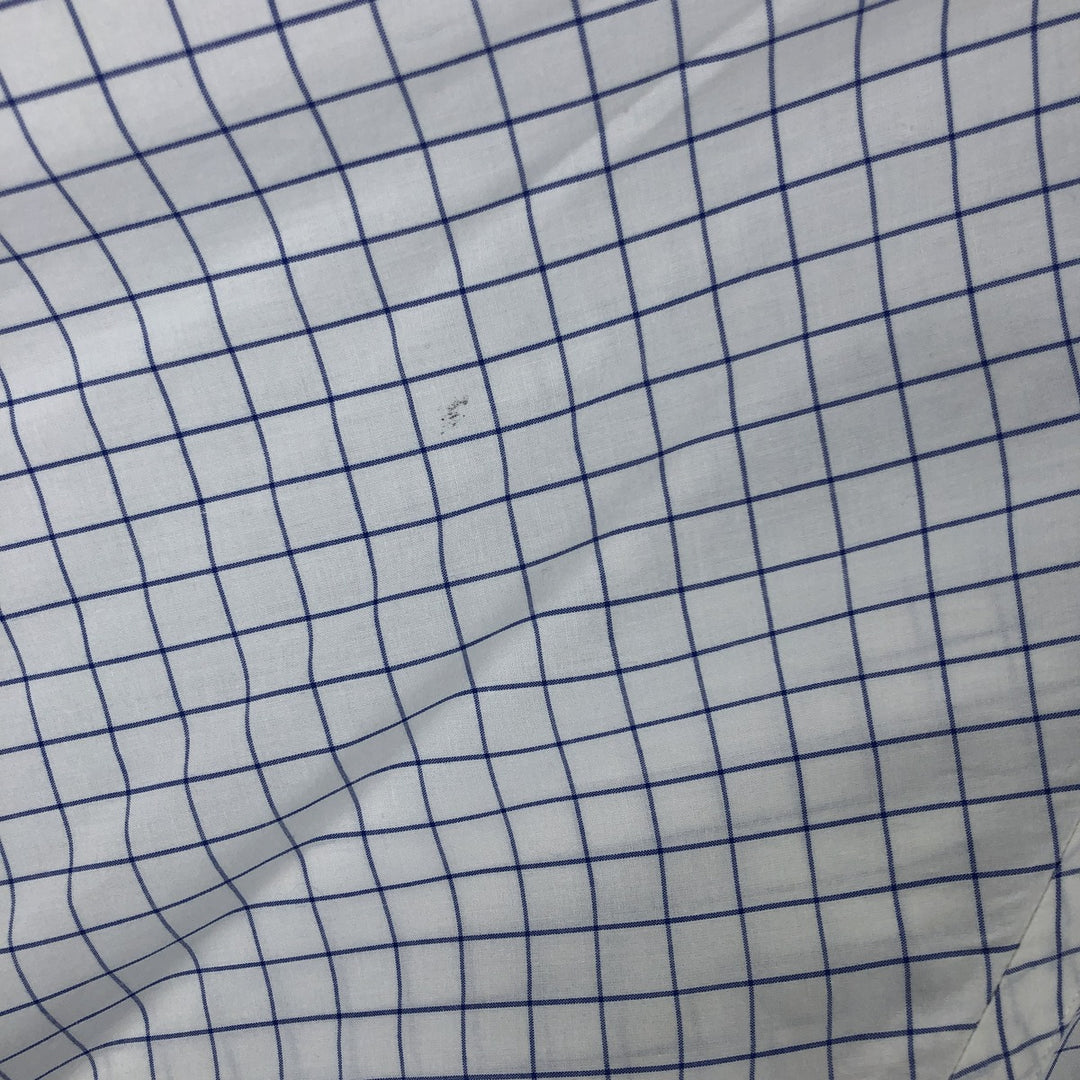 Ralph Lauren POLO by Ralph Lauren LOWELL SPORT long-sleeved cotton check shirt, men's size M cotton white type Vintage Second Hand
