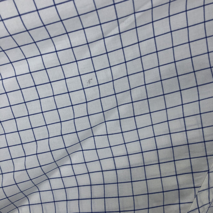 Ralph Lauren POLO by Ralph Lauren LOWELL SPORT long-sleeved cotton check shirt, men's size M cotton white type Vintage Second Hand