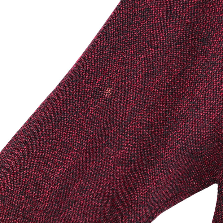 Cypress Links Acrylic Knit Cardigan, Made in USA, Men's Size M acrylic wine-red Vintage Second Hand