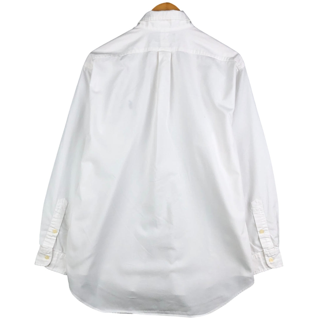 Ralph Lauren POLO by Ralph Lauren BLAKE long-sleeved button-down shirt, men's size M cotton white type Vintage Second Hand