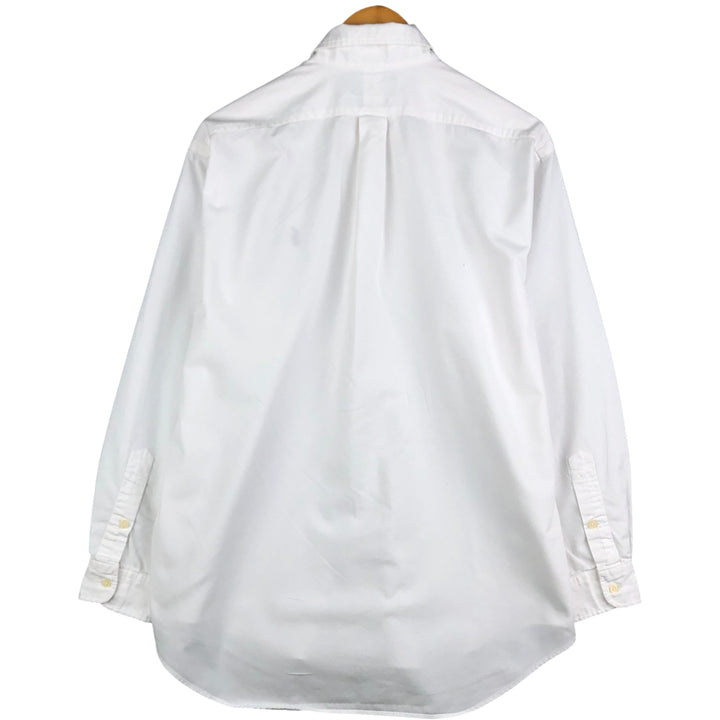 Ralph Lauren POLO by Ralph Lauren BLAKE long-sleeved button-down shirt, men's size M cotton white type Vintage Second Hand