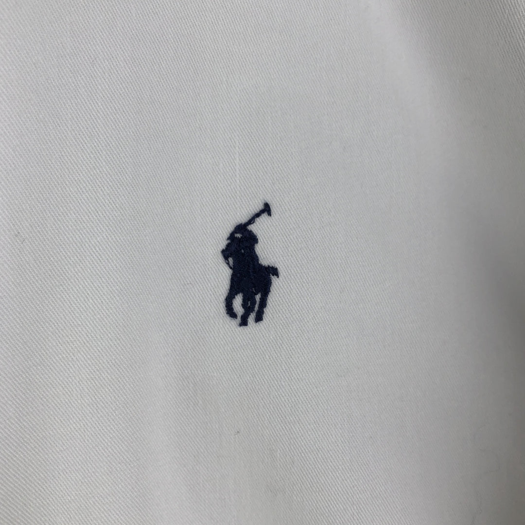 Ralph Lauren POLO by Ralph Lauren BLAKE long-sleeved button-down shirt, men's size M cotton white type Vintage Second Hand