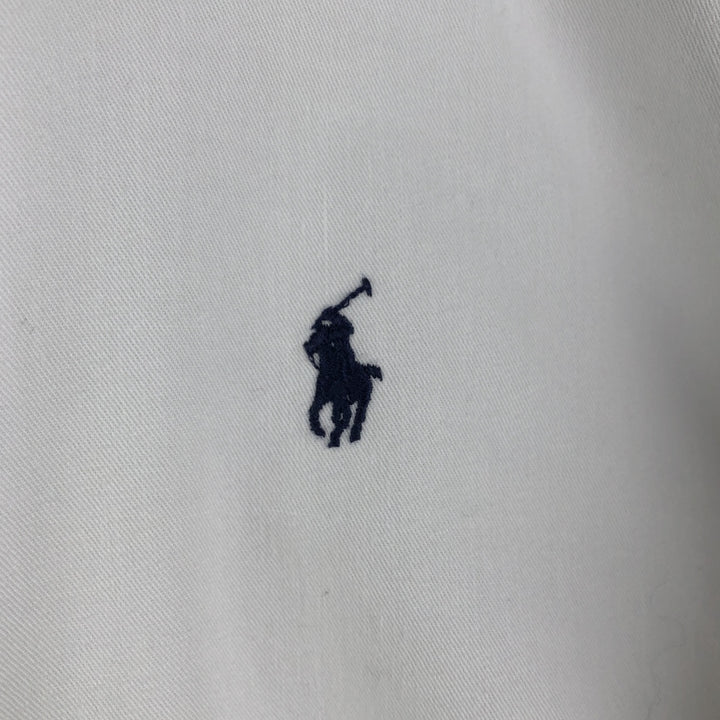 Ralph Lauren POLO by Ralph Lauren BLAKE long-sleeved button-down shirt, men's size M cotton white type Vintage Second Hand