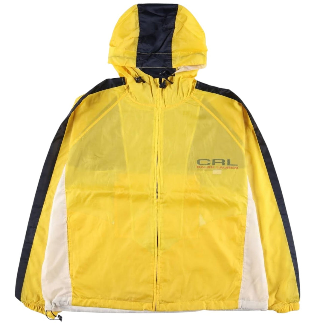 Ralph Lauren Chaps Packable Nylon Parka, Men's XL Nylon yellow type Vintage Second Hand