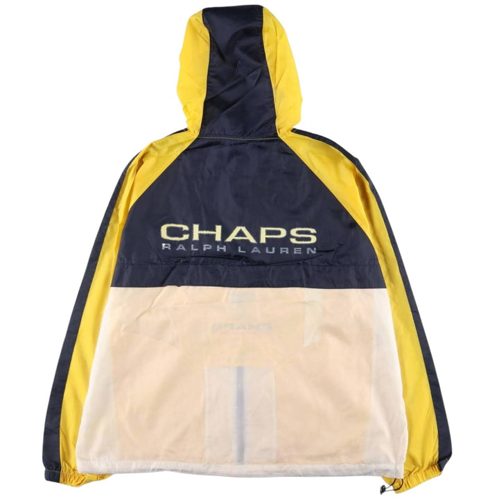 Ralph Lauren Chaps Packable Nylon Parka, Men's XL Nylon yellow type Vintage Second Hand
