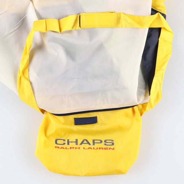 Ralph Lauren Chaps Packable Nylon Parka, Men's XL Nylon yellow type Vintage Second Hand