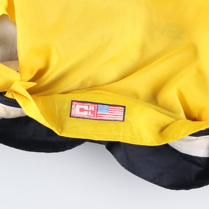 Ralph Lauren Chaps Packable Nylon Parka, Men's XL Nylon yellow type Vintage Second Hand