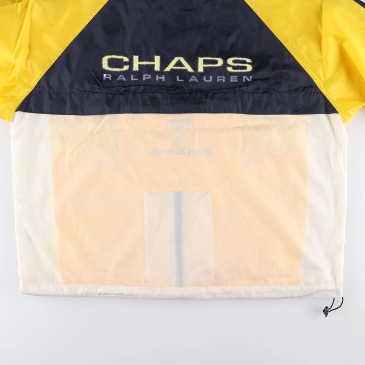 Ralph Lauren Chaps Packable Nylon Parka, Men's XL Nylon yellow type Vintage Second Hand