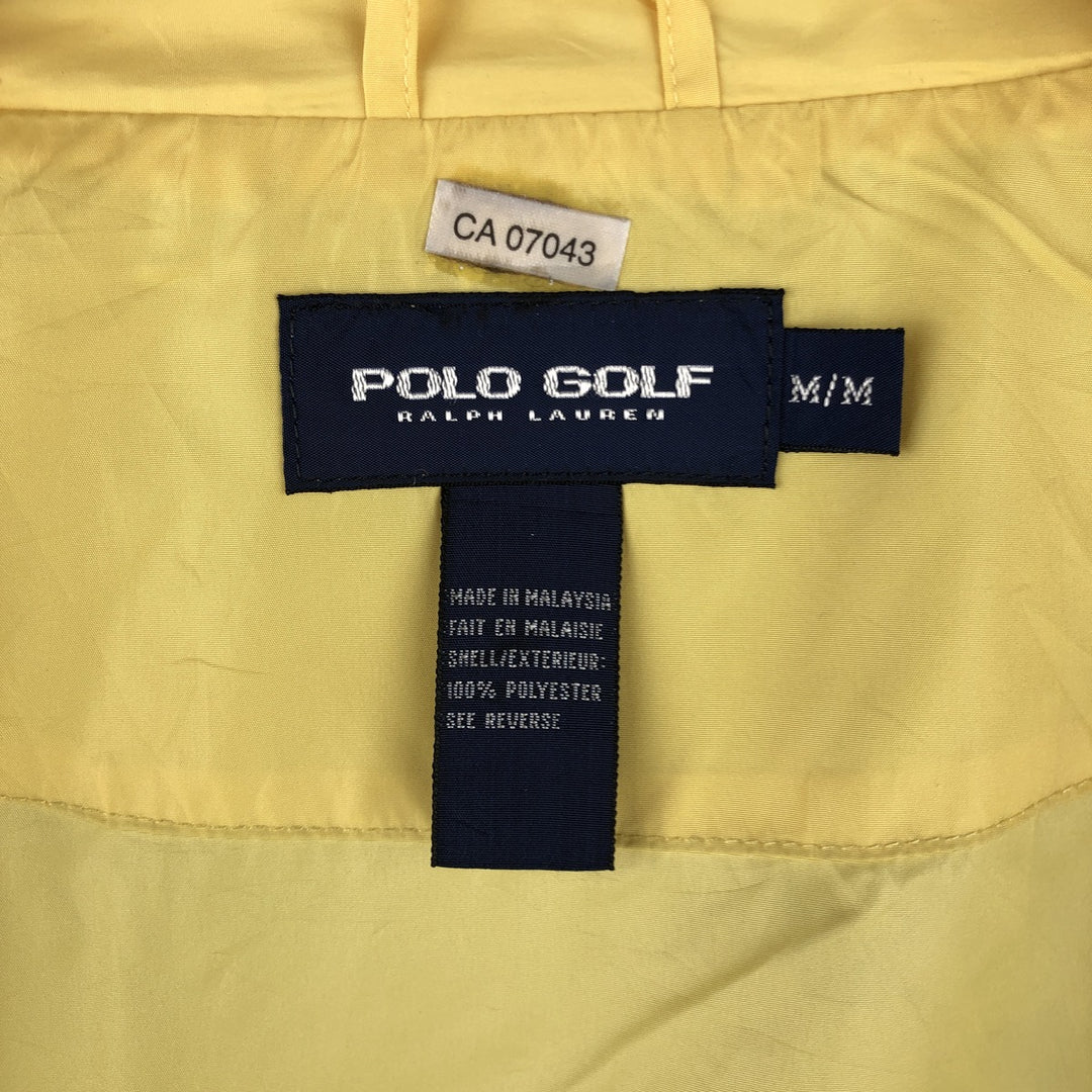 Ralph Lauren windbreaker, men's size M polyester yellow type Vintage Second Hand