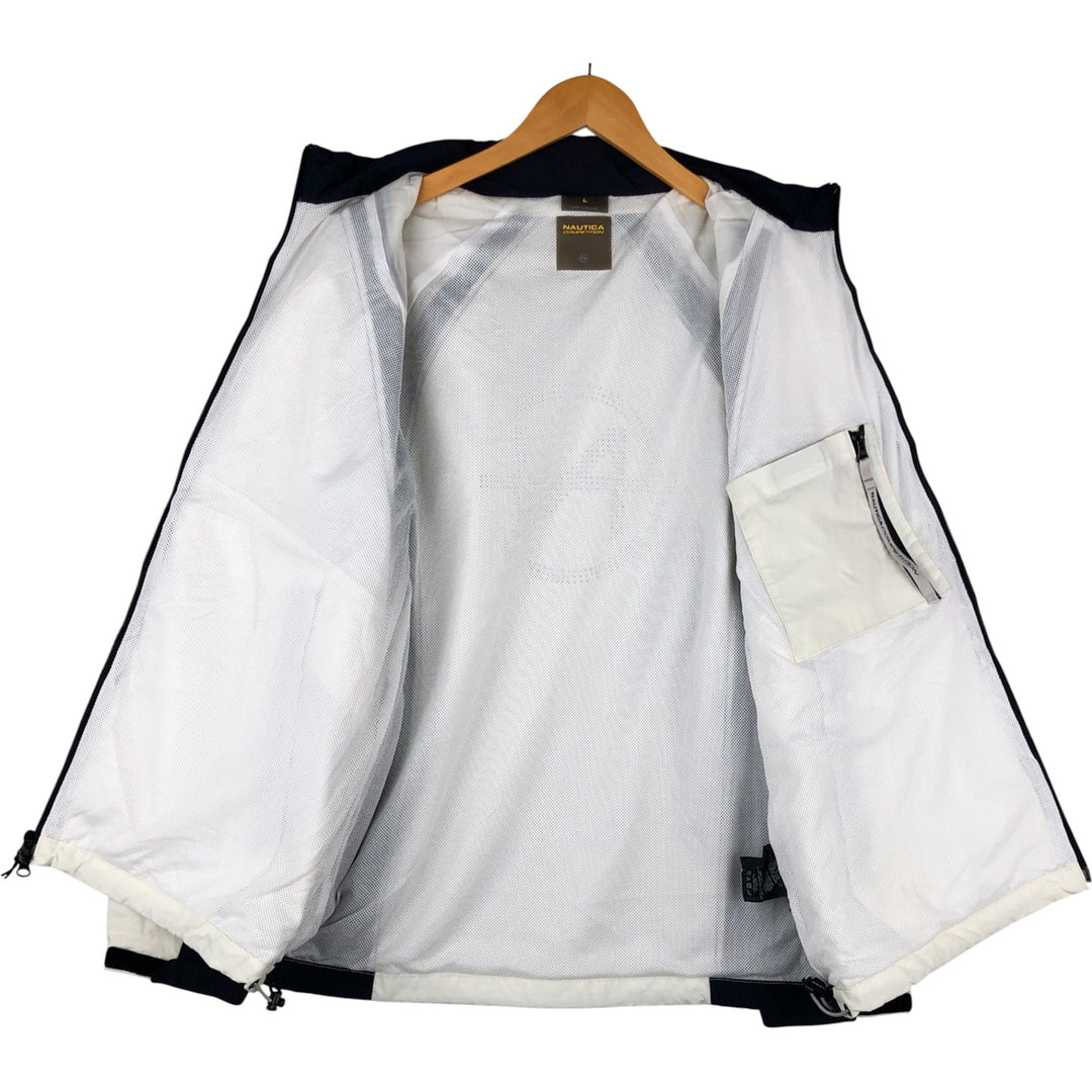 Nautica Competition NX1000 Ripstop Nylon Jacket, Men's Size L Nylon white type Vintage Second Hand