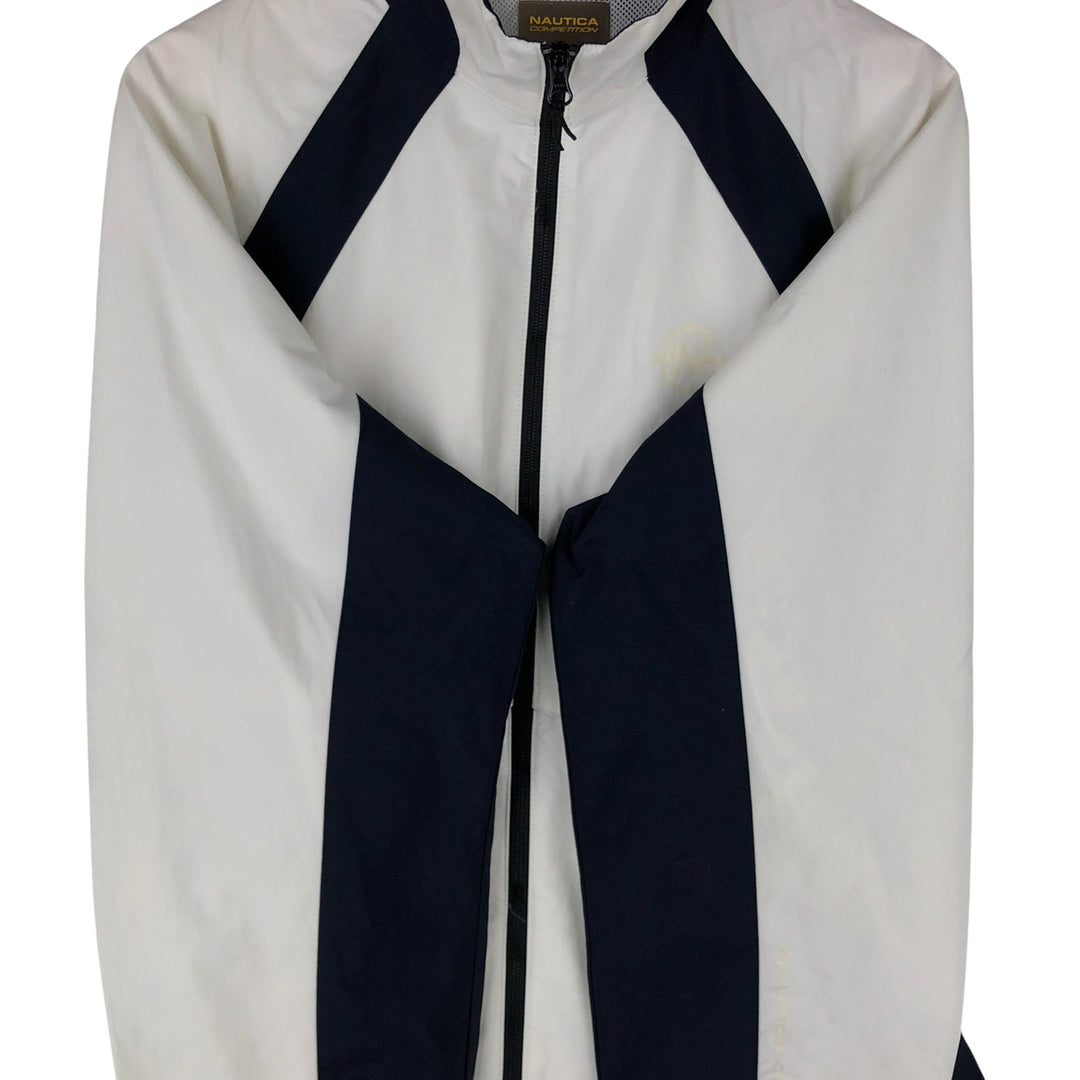 Nautica Competition NX1000 Ripstop Nylon Jacket, Men's Size L Nylon white type Vintage Second Hand