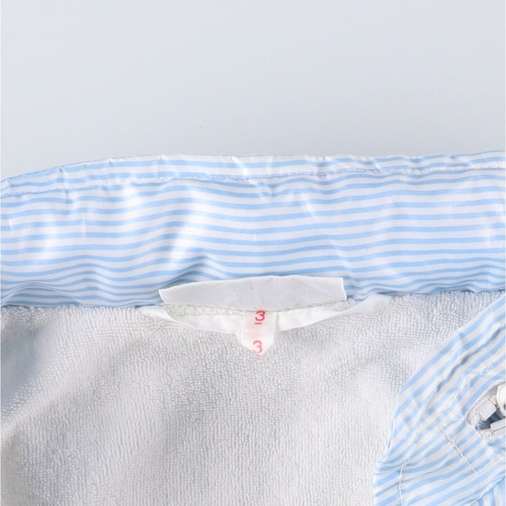 Vintage 1980'S Lacoste CHEMISE French Lacoste Stripe Pattern Windbreaker, Made in France, Size 3, Men's Size Small polyester Blue type light blue Vintage Second Hand