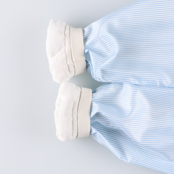 Vintage 1980'S Lacoste CHEMISE French Lacoste Stripe Pattern Windbreaker, Made in France, Size 3, Men's Size Small polyester Blue type light blue Vintage Second Hand