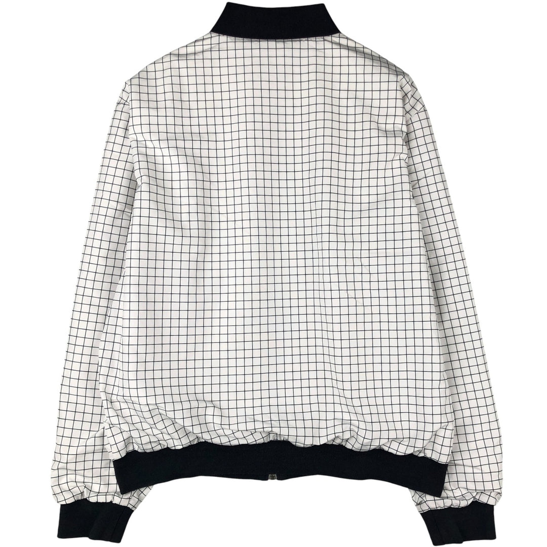 Lacoste LACOSTE SPORT Check Pattern Windbreaker, Men's XL polyester white type Vintage Second Hand
